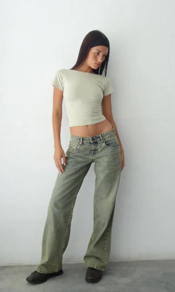 Womens Low Waist Stretch Denim Jeans Slim Fit