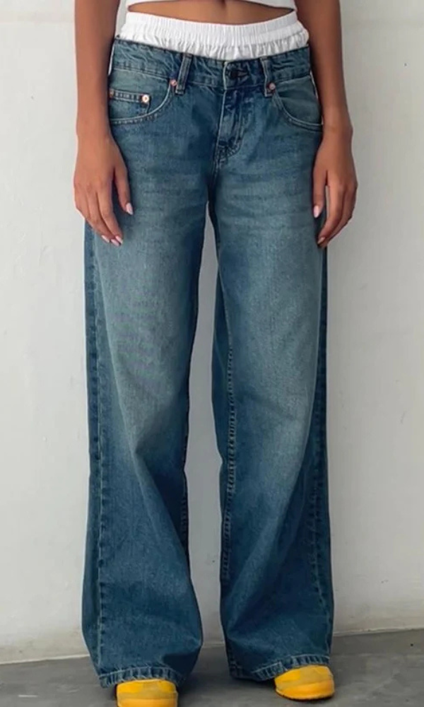 Womens Low Waist Stretch Denim Jeans Slim Fit