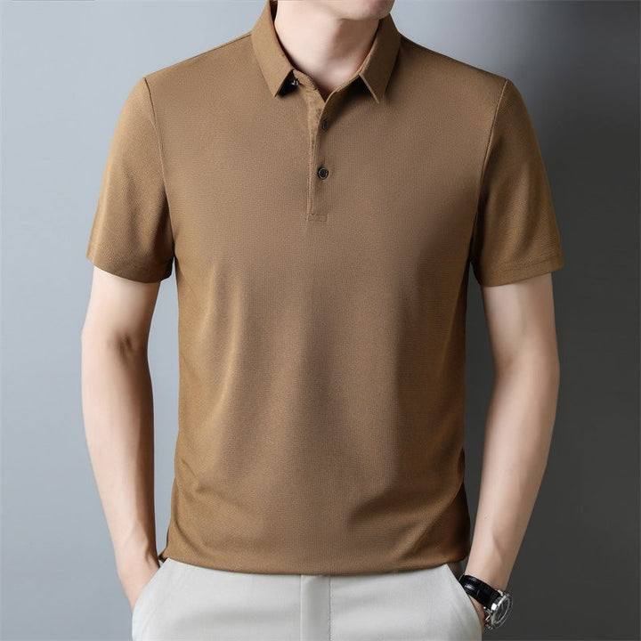 Unisex Knit Blend T-Shirt Waffle Texture Breathable Fit