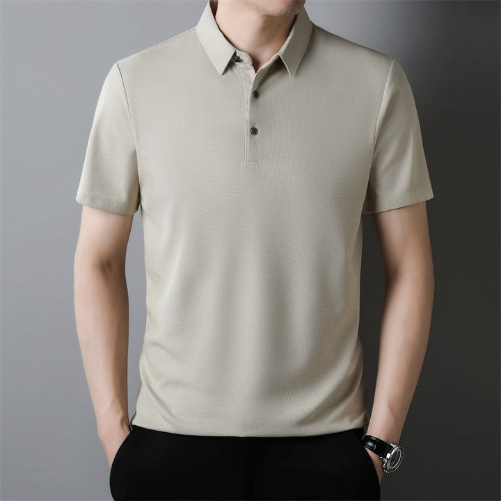 Unisex Knit Blend T-Shirt Waffle Texture Breathable Fit