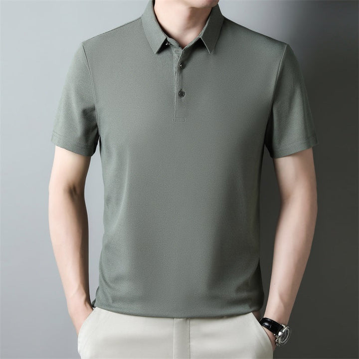 Unisex Knit Blend T-Shirt Waffle Texture Breathable Fit