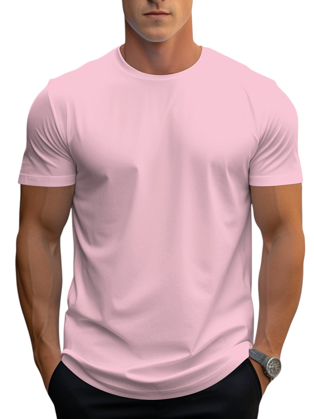 Unisex T-Shirt Polyester Blend Regular Fit Smooth Neckline