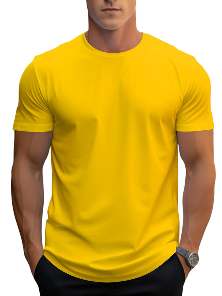 Unisex T-Shirt Polyester Blend Regular Fit Smooth Neckline