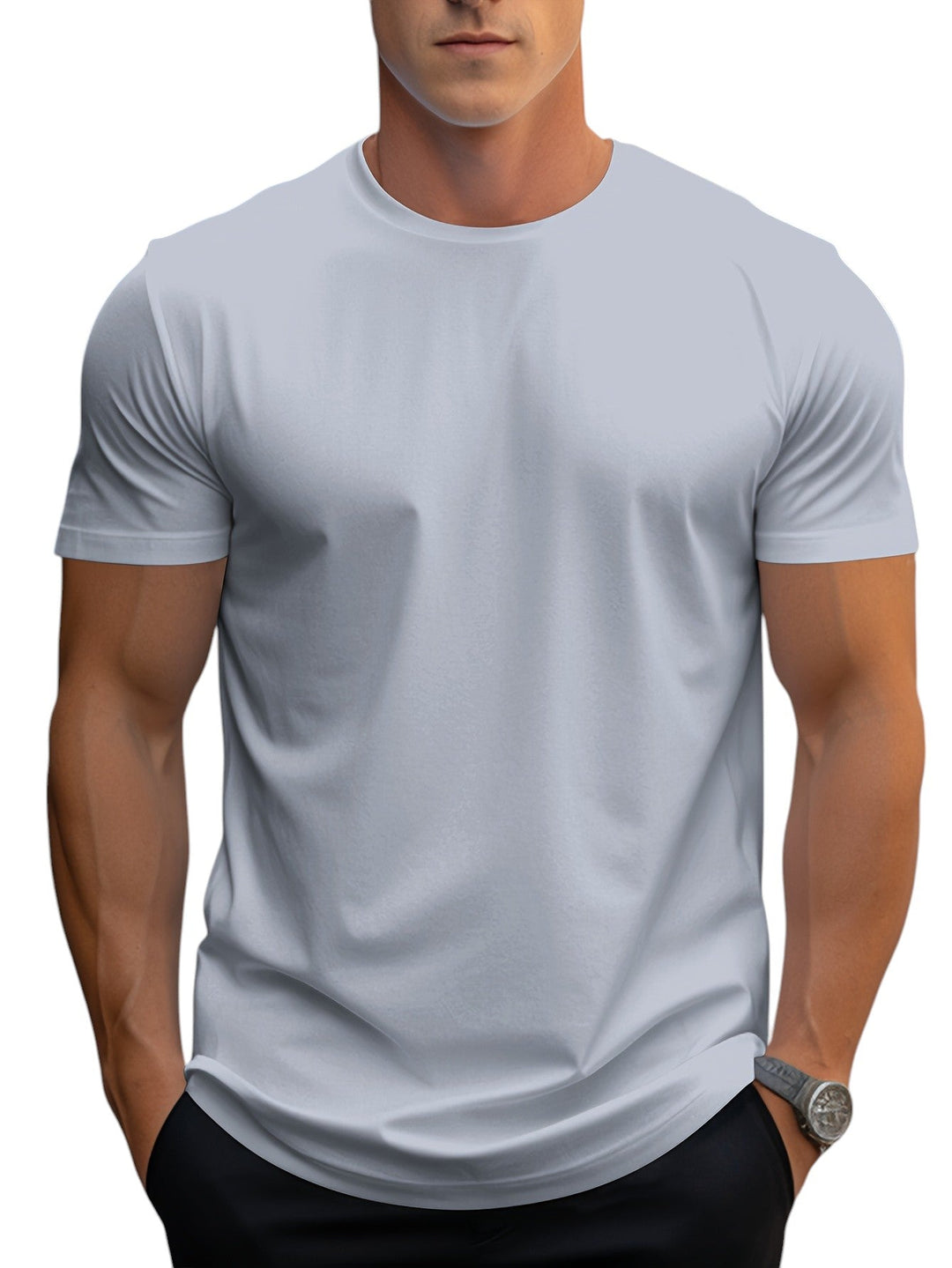Unisex T-Shirt Polyester Blend Regular Fit Smooth Neckline