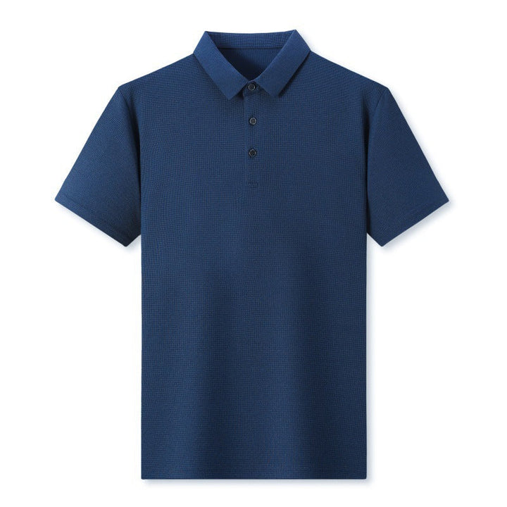 Unisex Waffle Texture T-Shirt Breathable Short Sleeve Fit