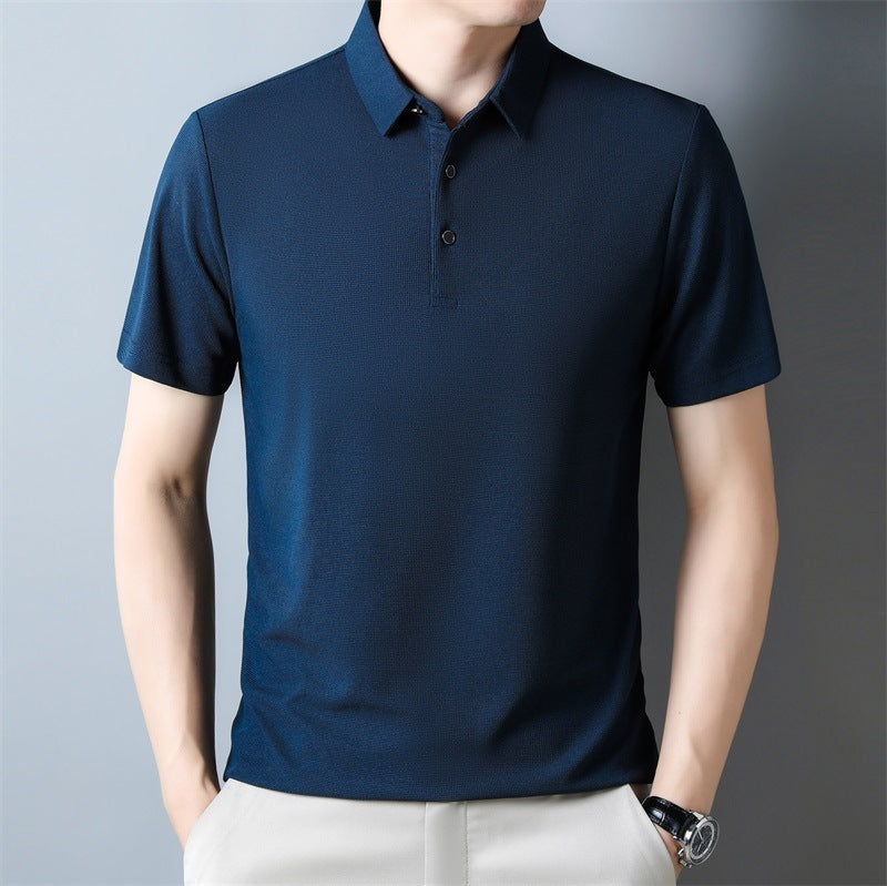 Unisex Waffle Texture T-Shirt Breathable Short Sleeve Fit