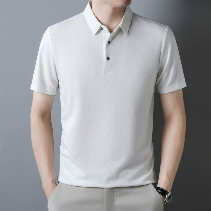 Unisex Waffle Texture T-Shirt Breathable Short Sleeve Fit - BritishMode