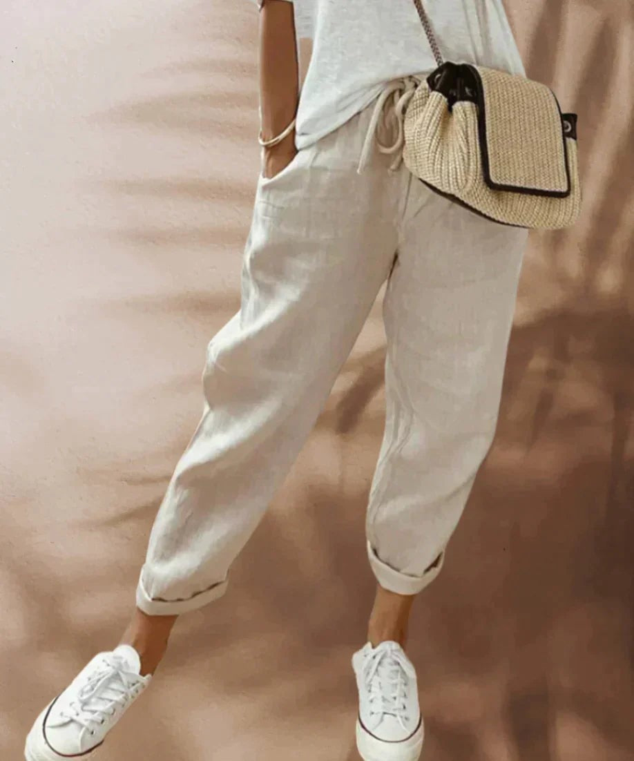 Womens Straight Leg Pants Comfortable Classic Fit
