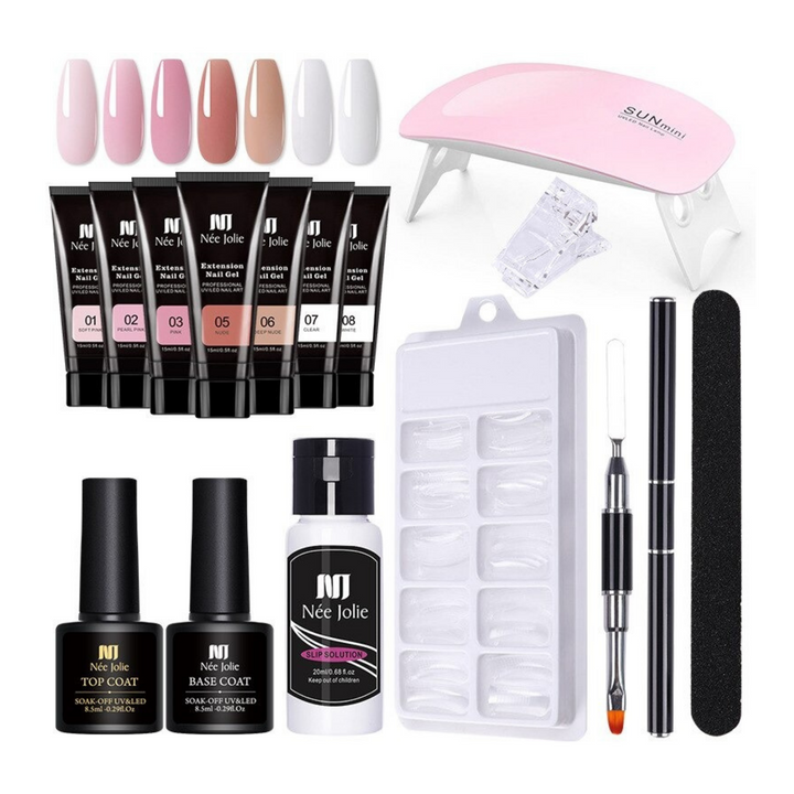 Polygel Nail Kit with Tools Professional Home Use - BritishMode