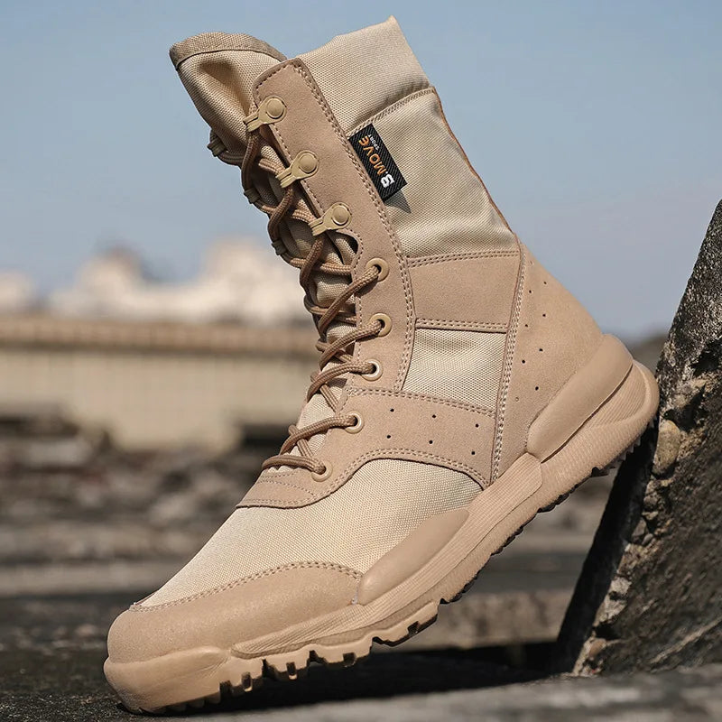 Mens Tactical Hiking Boots Durable Outdoor - BritishMode