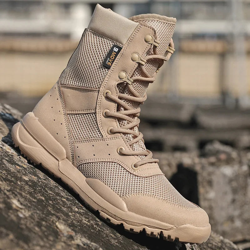 Mens Tactical Hiking Boots Durable Outdoor
