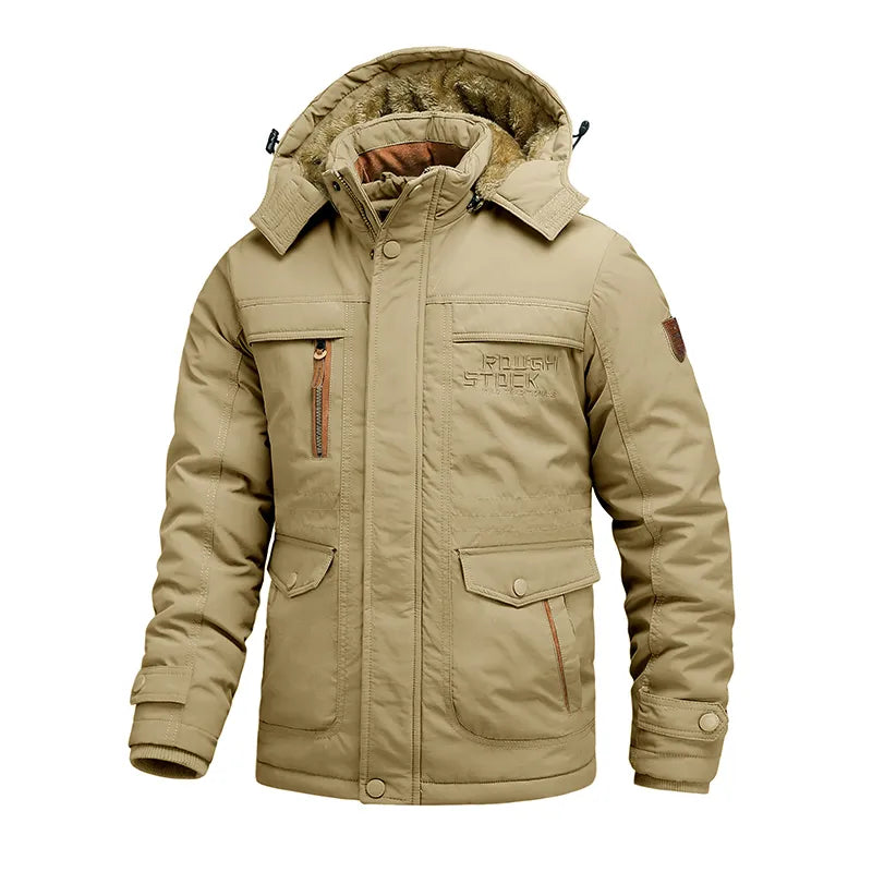 Mens Tactical Waterproof Winter Jacket with Hood