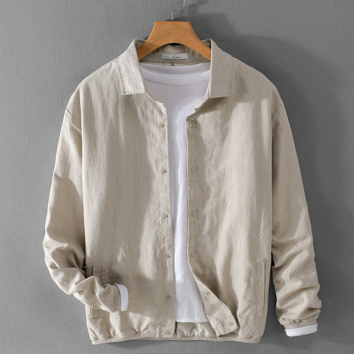 Mens Casual Button-Up Jacket Lightweight - BritishMode