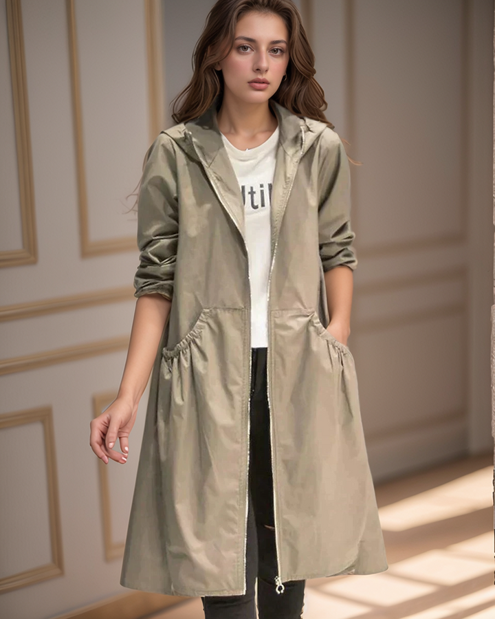 Womens Slim Fit Hoodie Coat - BritishMode