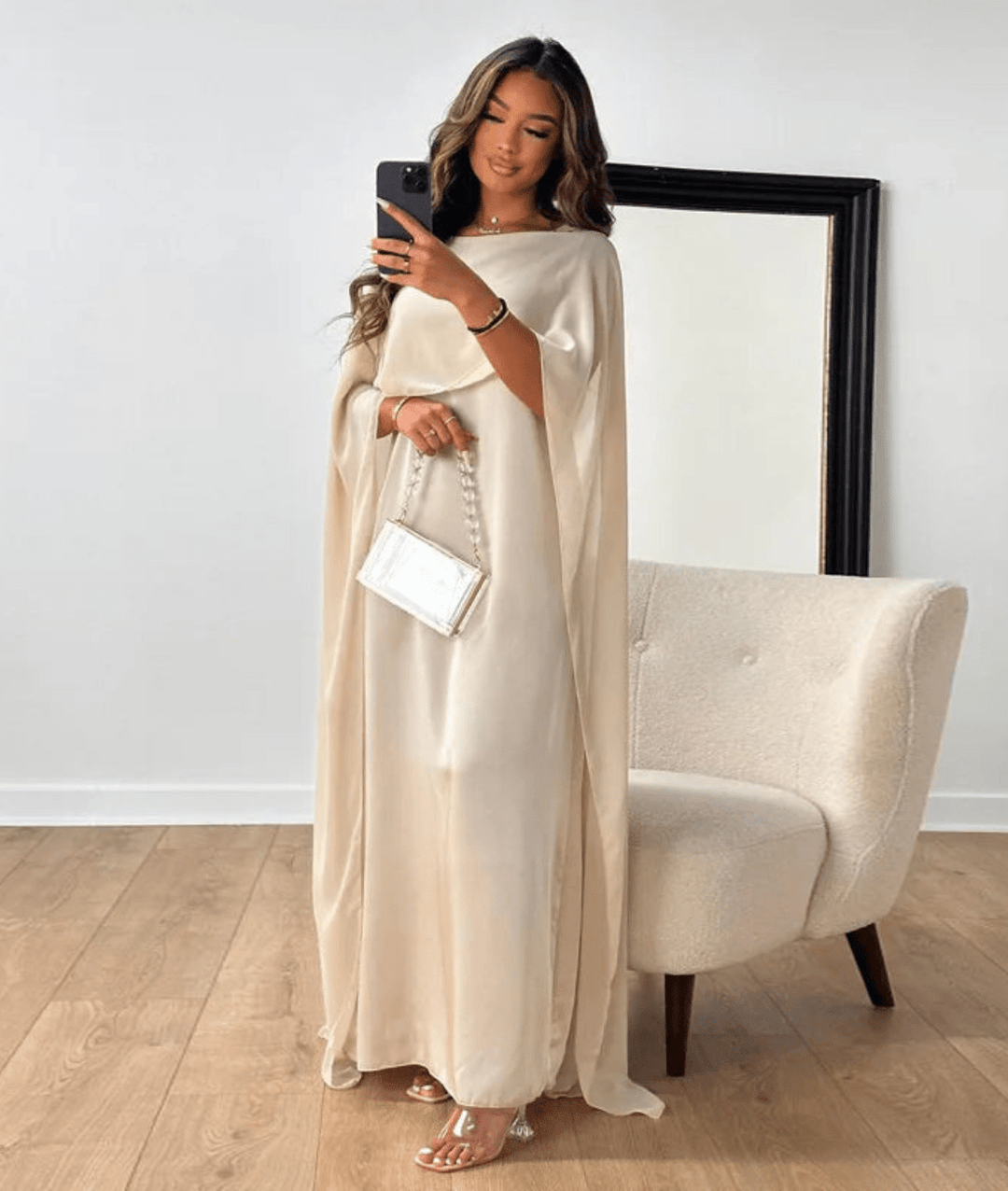 Womens Maxi Dress with Draped Fit - BritishMode