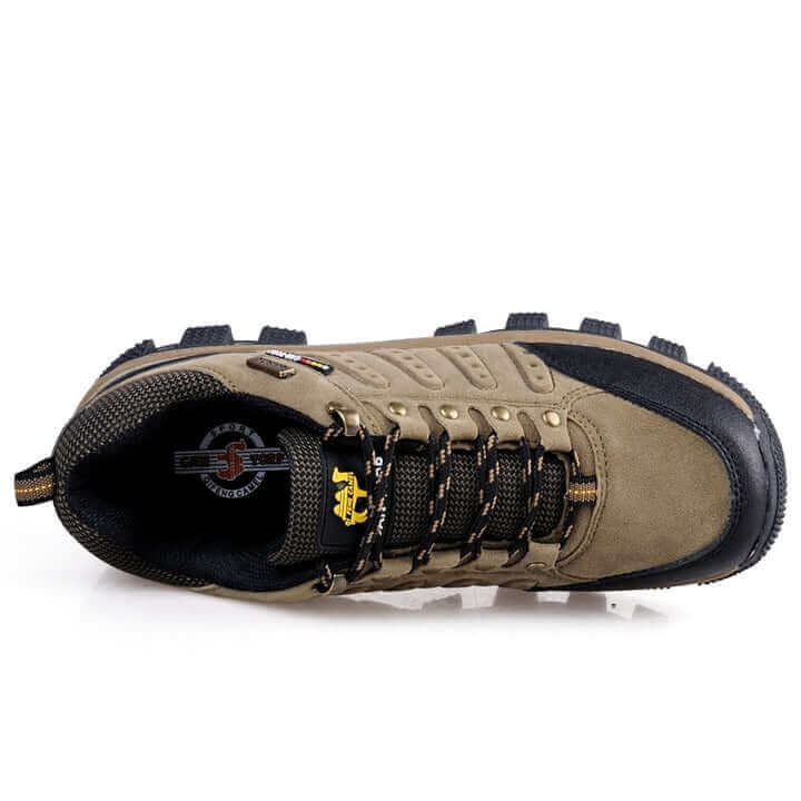 Unisex Waterproof Leather Hiking Walking Shoes