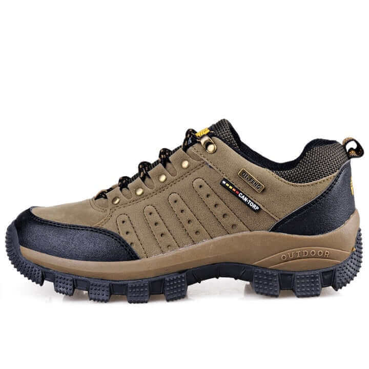 Unisex Waterproof Leather Hiking Walking Shoes