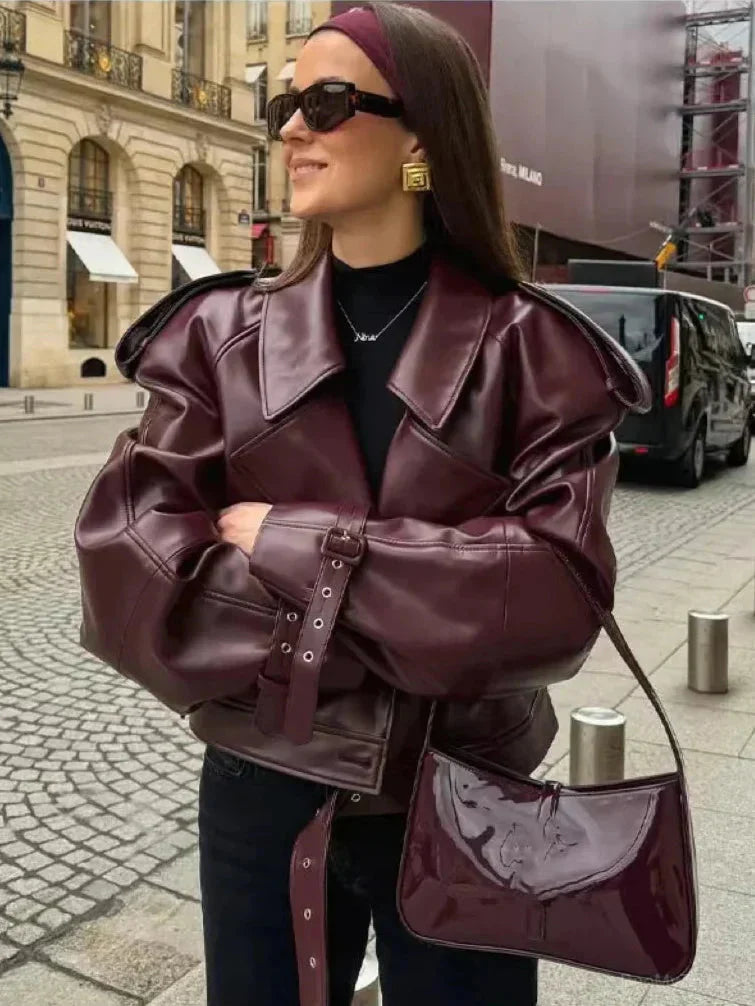 Womens Quilted Coat with Zipper Closure - BritishMode