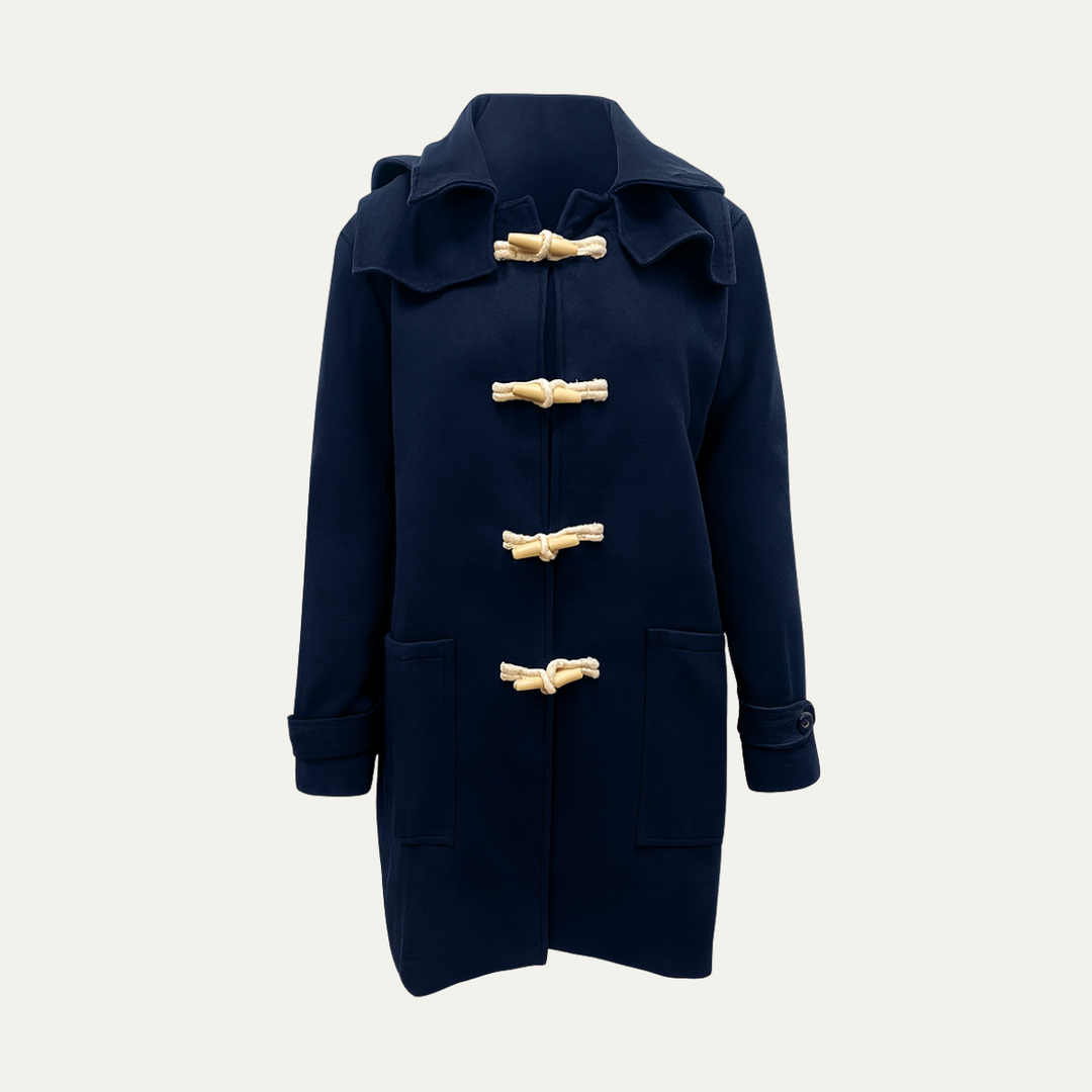 Mens Wool Duffle Coat Warm Winter Fit - BritishMode