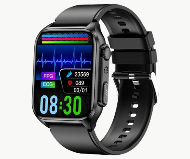 Unisex Fitness Smartwatch with Glucose Monitoring for Diabetes