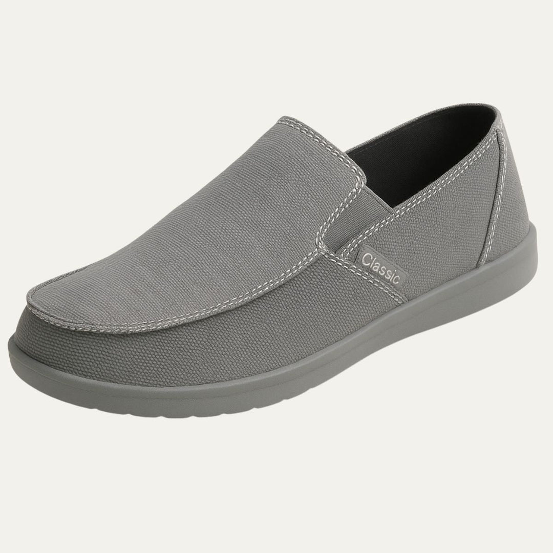 Mens Canvas Slip-On Loafers Casual Fit - BritishMode