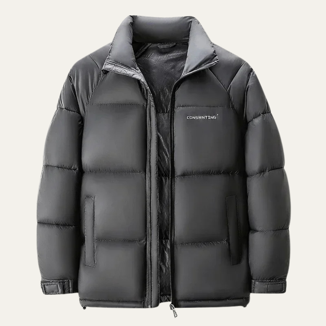 Mens Short Puffer Jacket Insulated Warm - BritishMode