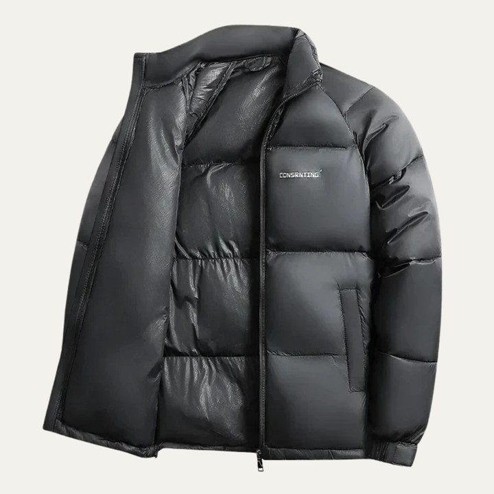 Mens Short Puffer Jacket Insulated Warm