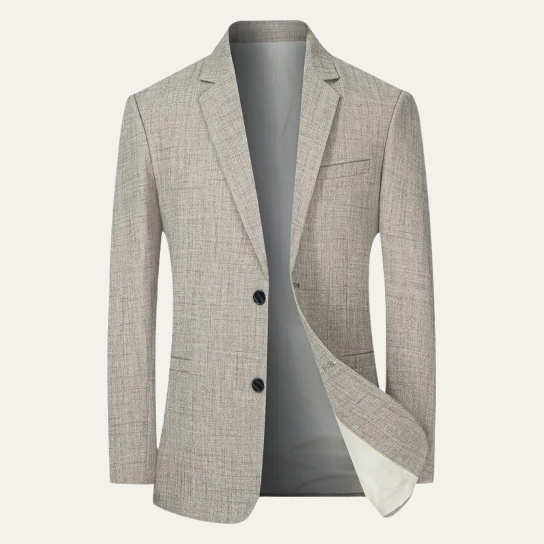 Mens Blazer with Notch Lapel Classic Fit - BritishMode