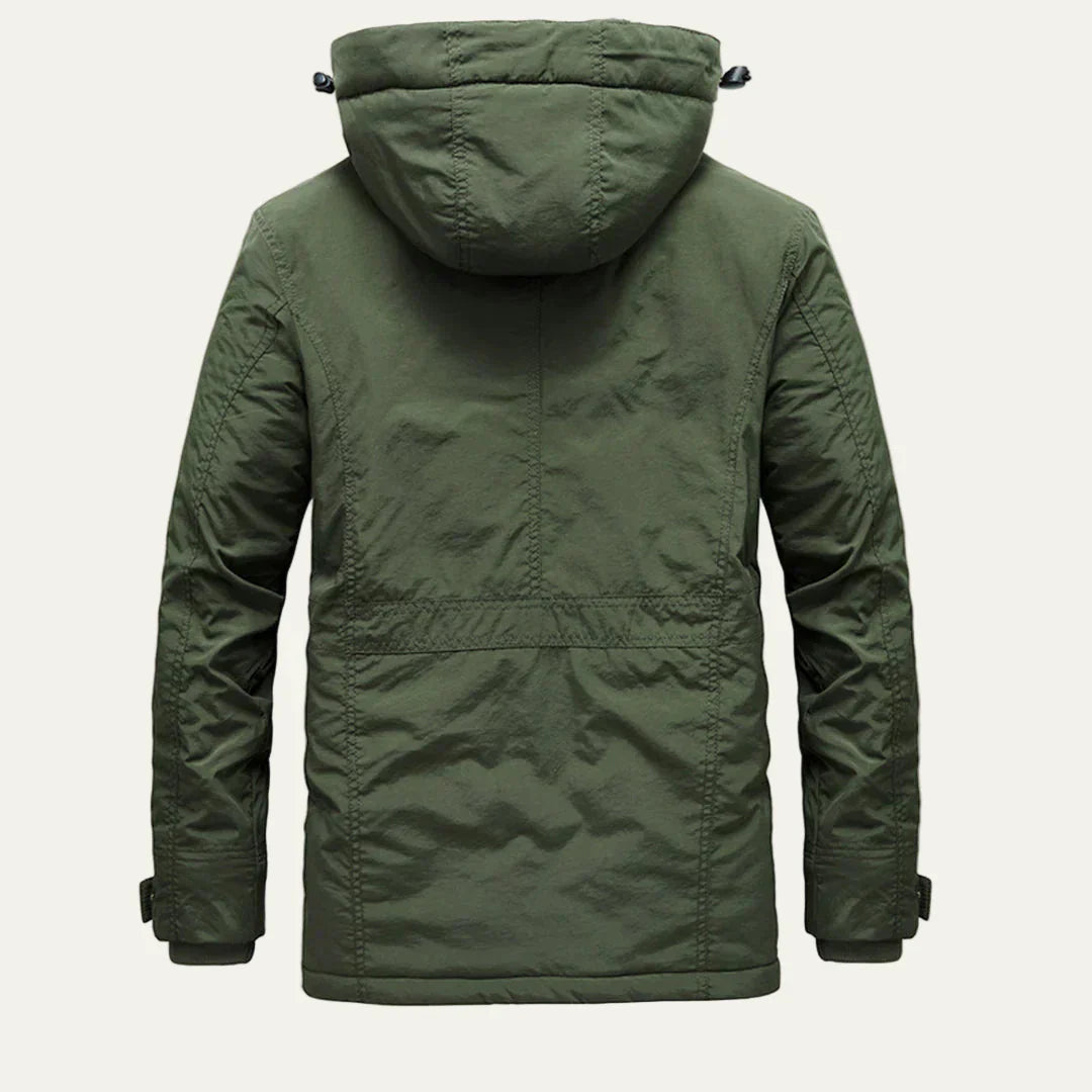Mens Parka Jacket with Fur Lining Functional Warm