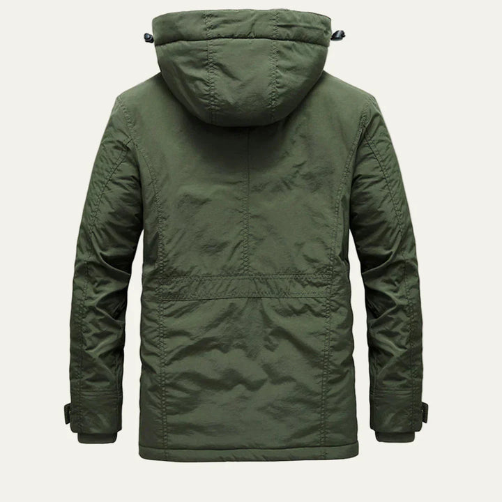 Mens Parka Jacket with Fur Lining Functional Warm