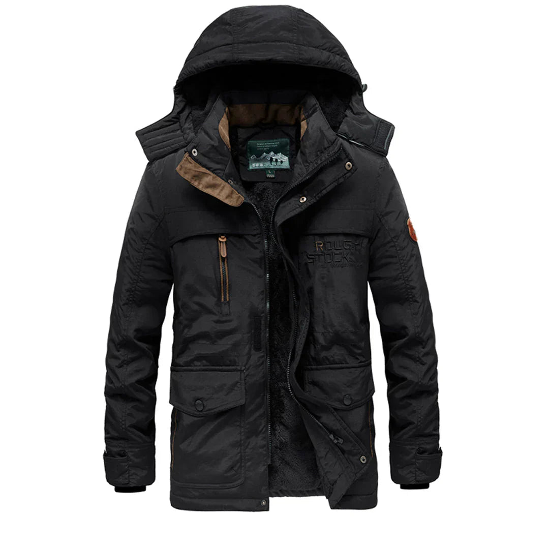 Mens Winter Coat with Hooded Design
