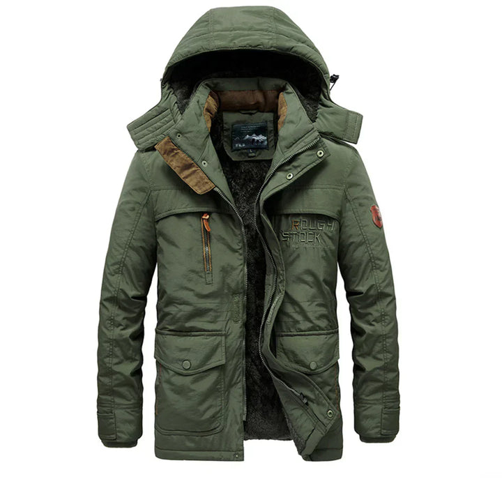 Mens Winter Coat with Hooded Design