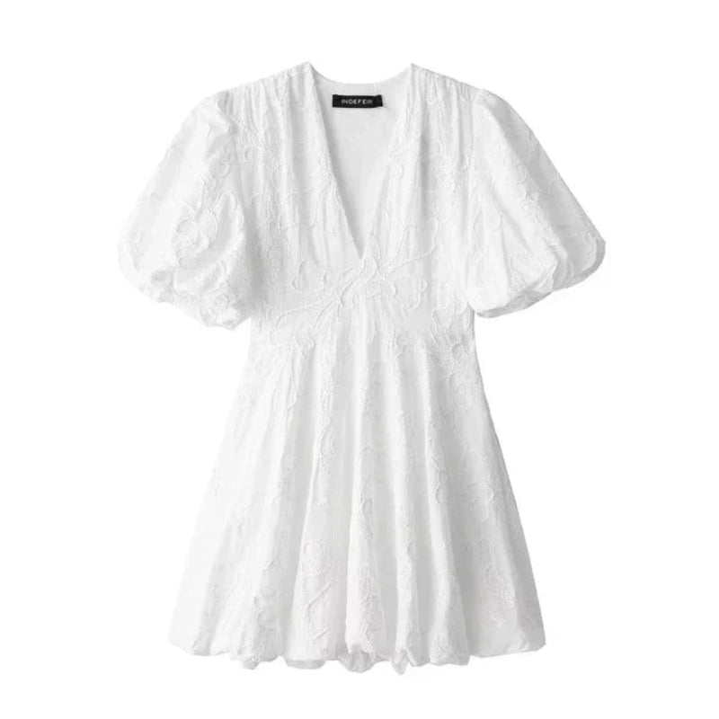 Womens Sundress Lightweight Embroidered Sleeveless - BritishMode