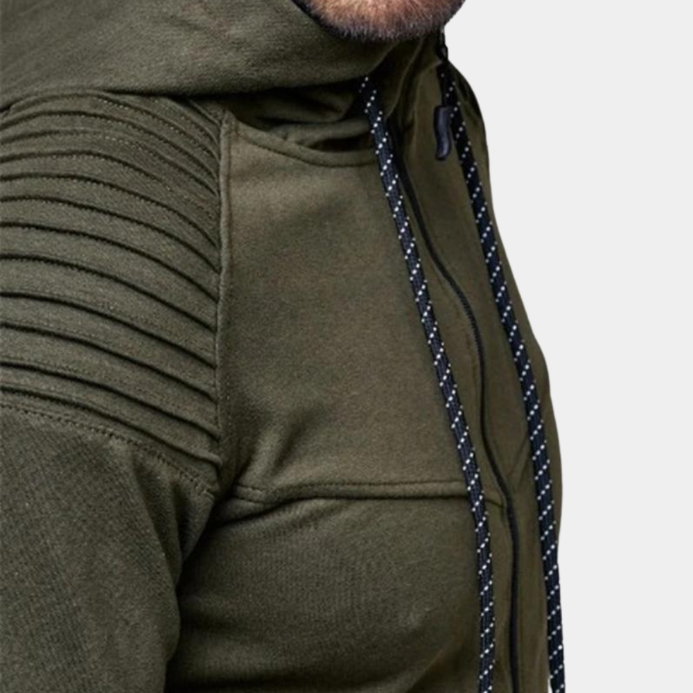 Mens Sweatshirt and Elastic Waist Pant Set Casual Hooded