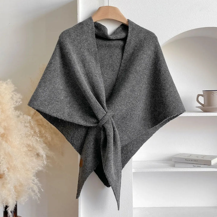 Womens Triangular Scarf Wool Blend Autumn Winter