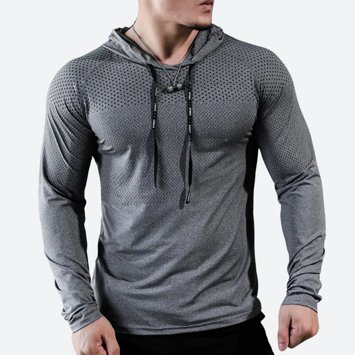 Mens Sports Shirt Quick-Dry Moisture-Wicking