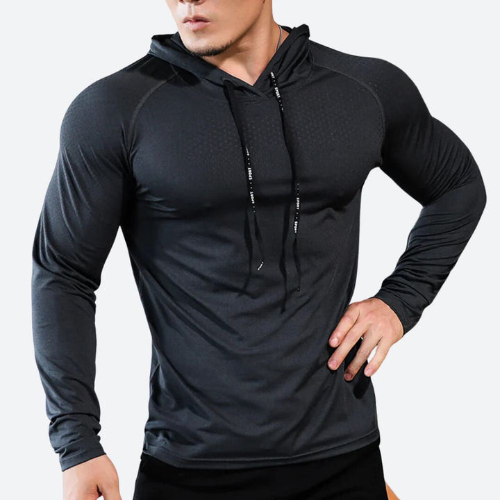Mens Sports Shirt Quick-Dry Moisture-Wicking