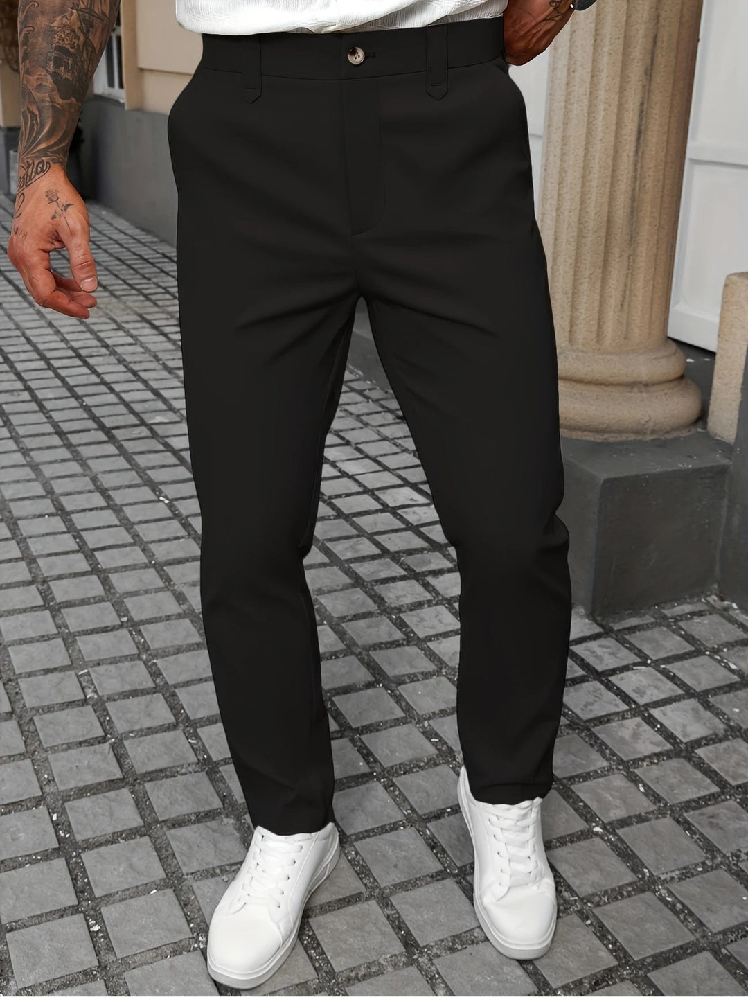 Mens Trousers Breathable Blend Loose Fit for Easy Movement