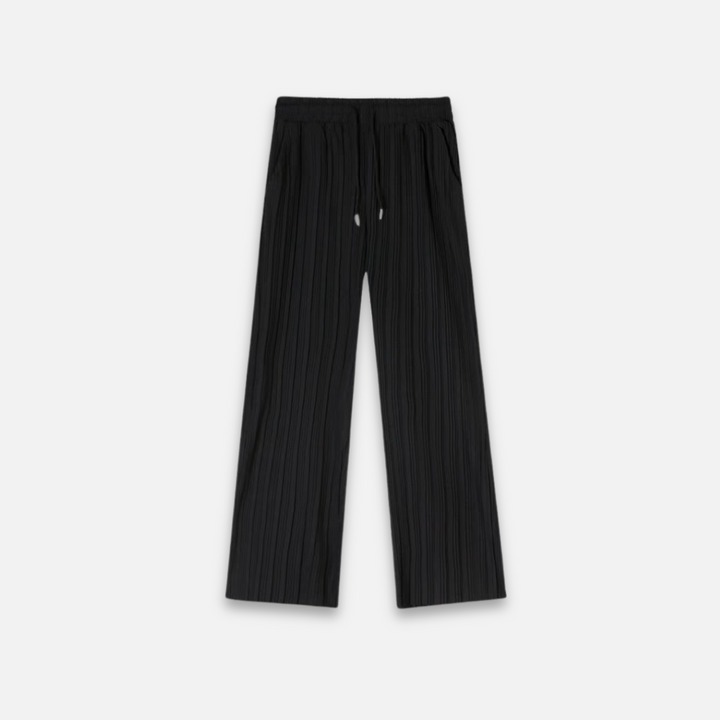 Mens Pleated Front Trousers Relaxed Fit Comfortable - BritishMode