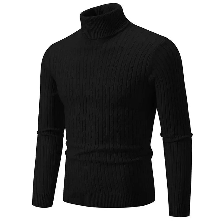Womens Turtleneck Fine Knit Blend Warm Retaining Collar