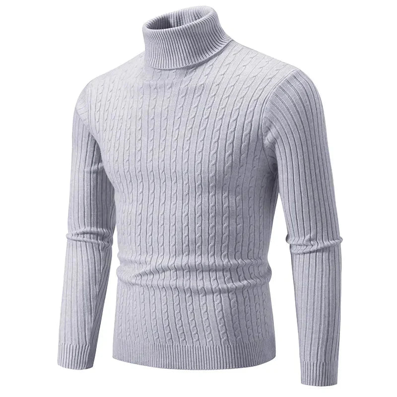 Womens Turtleneck Fine Knit Blend Warm Retaining Collar