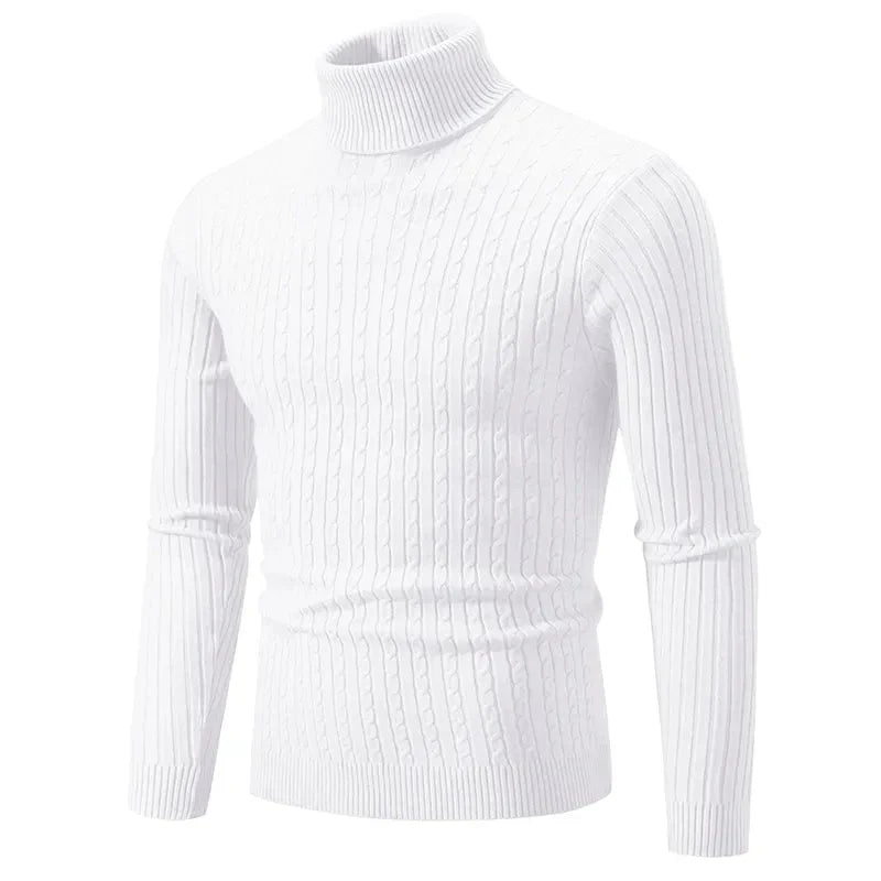 Womens Turtleneck Fine Knit Blend Warm Retaining Collar
