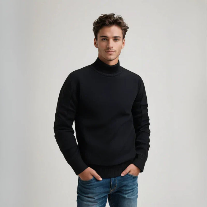 Womens Turtleneck Sweater High Neck Stretch Fit - BritishMode