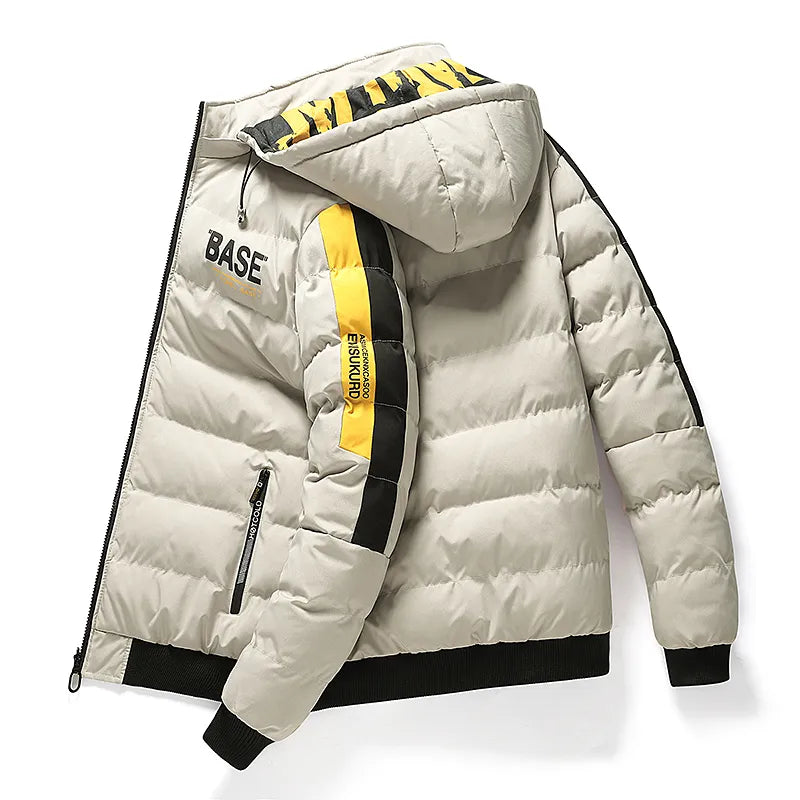 Mens Winter Jacket Padded Warm Fit