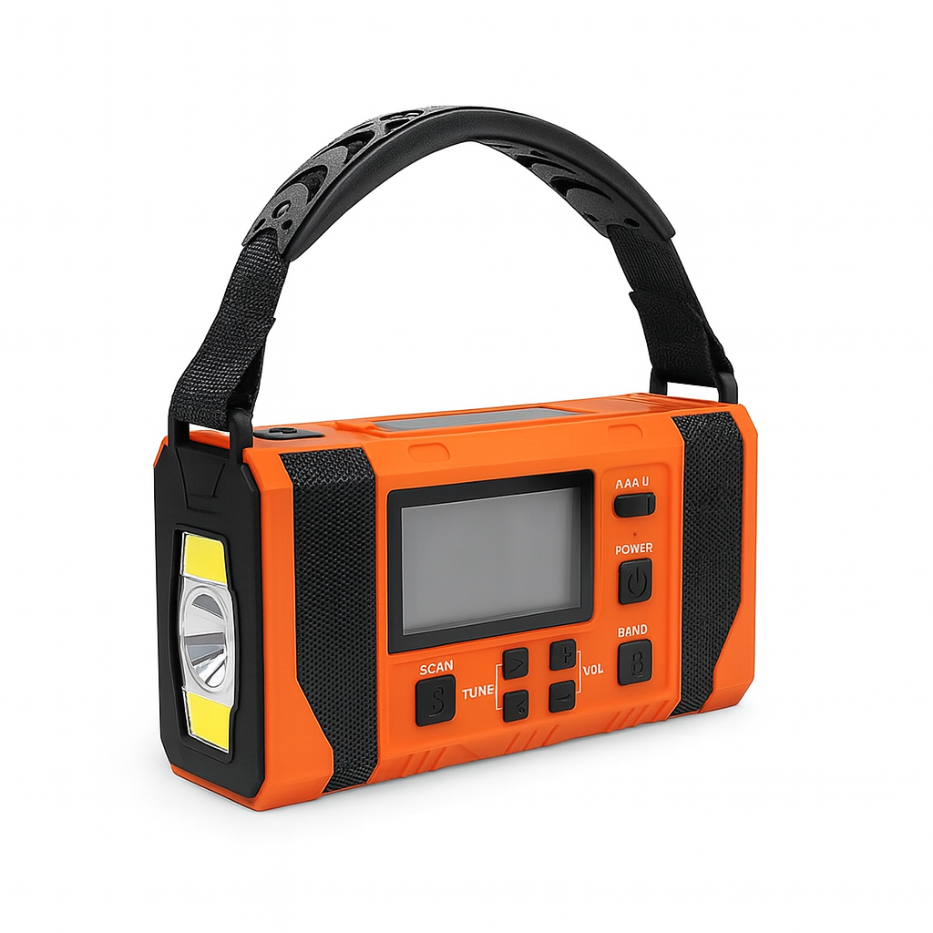 Compact Emergency Hand Crank Radio Rechargeable 10000mAh - BritishMode
