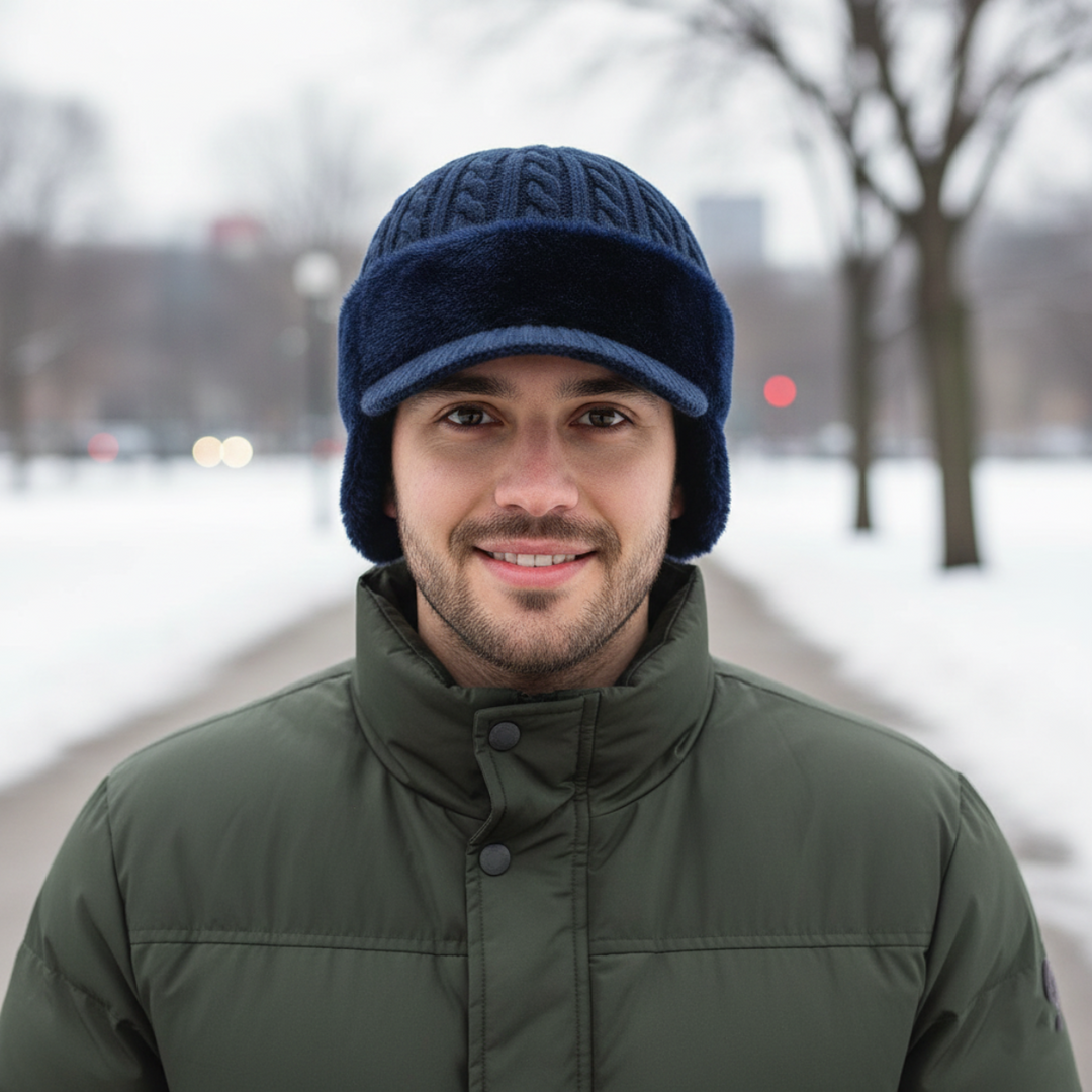 Unisex Winter Beanie Hat Warm Fuzzy Knit