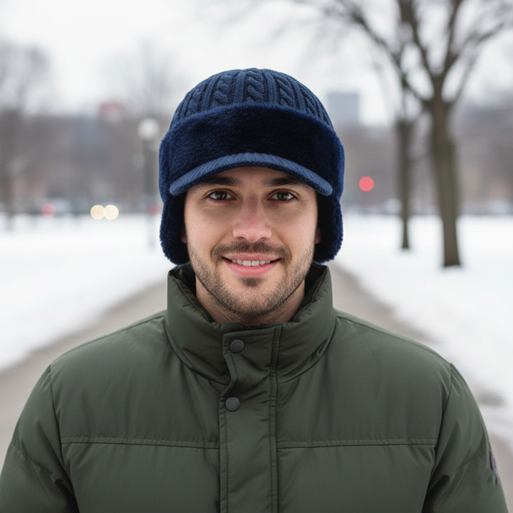 Unisex Winter Beanie Hat Warm Fuzzy Knit