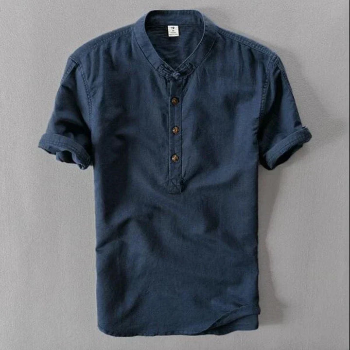 Mens Linen Shirt Relaxed Fit - BritishMode