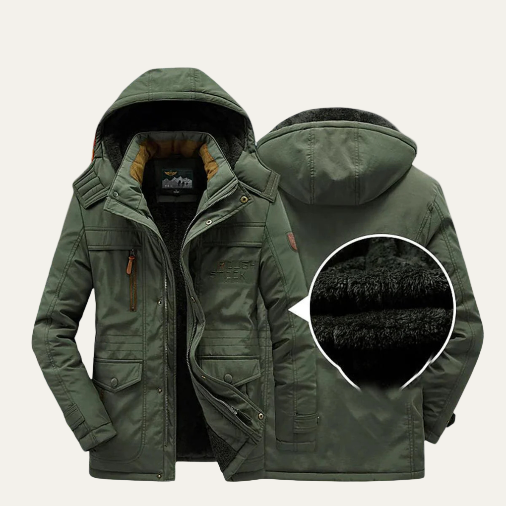 Mens Tactical Parka Jacket Insulated Winter