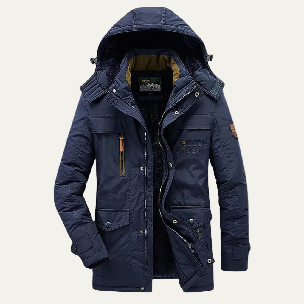 Mens Tactical Parka Jacket Insulated Winter